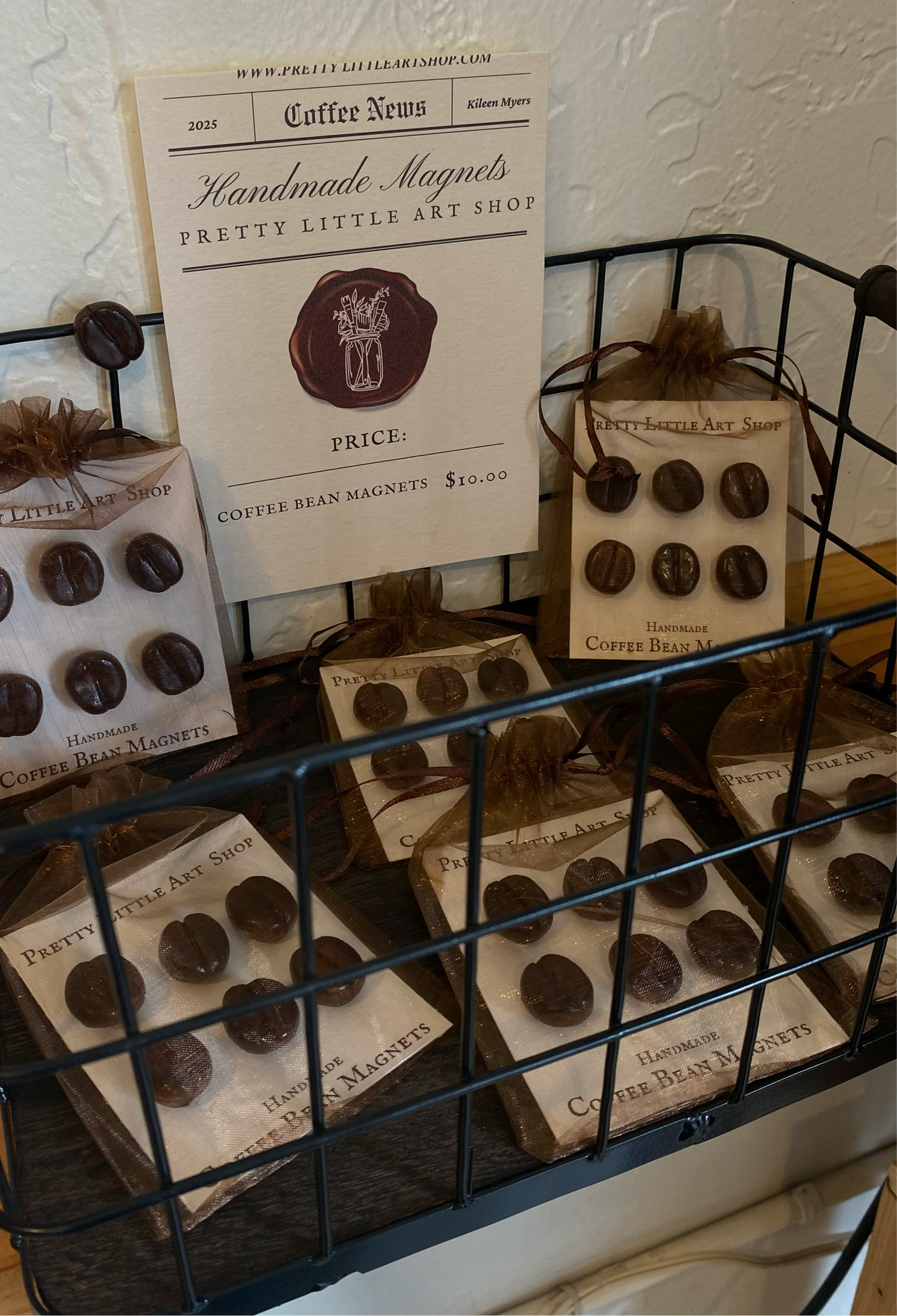 Coffee Bean Magnets | Handmade
