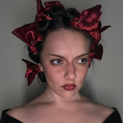 Black Widow Hair Rollers | Heatless Hair Rollers | Red Satin