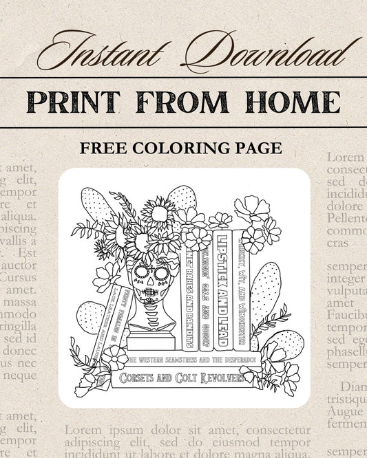 FREE Download | Western Summer Collection | Coloring Page