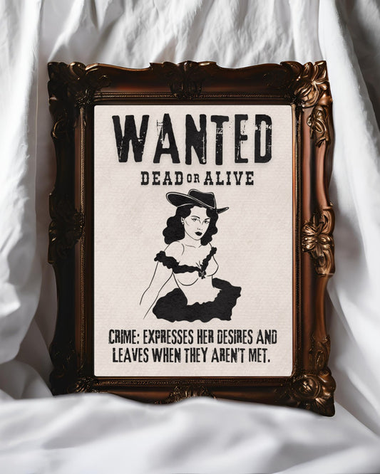 Digital Download Print | Wanted Dead or Alive | Western Summer Collection