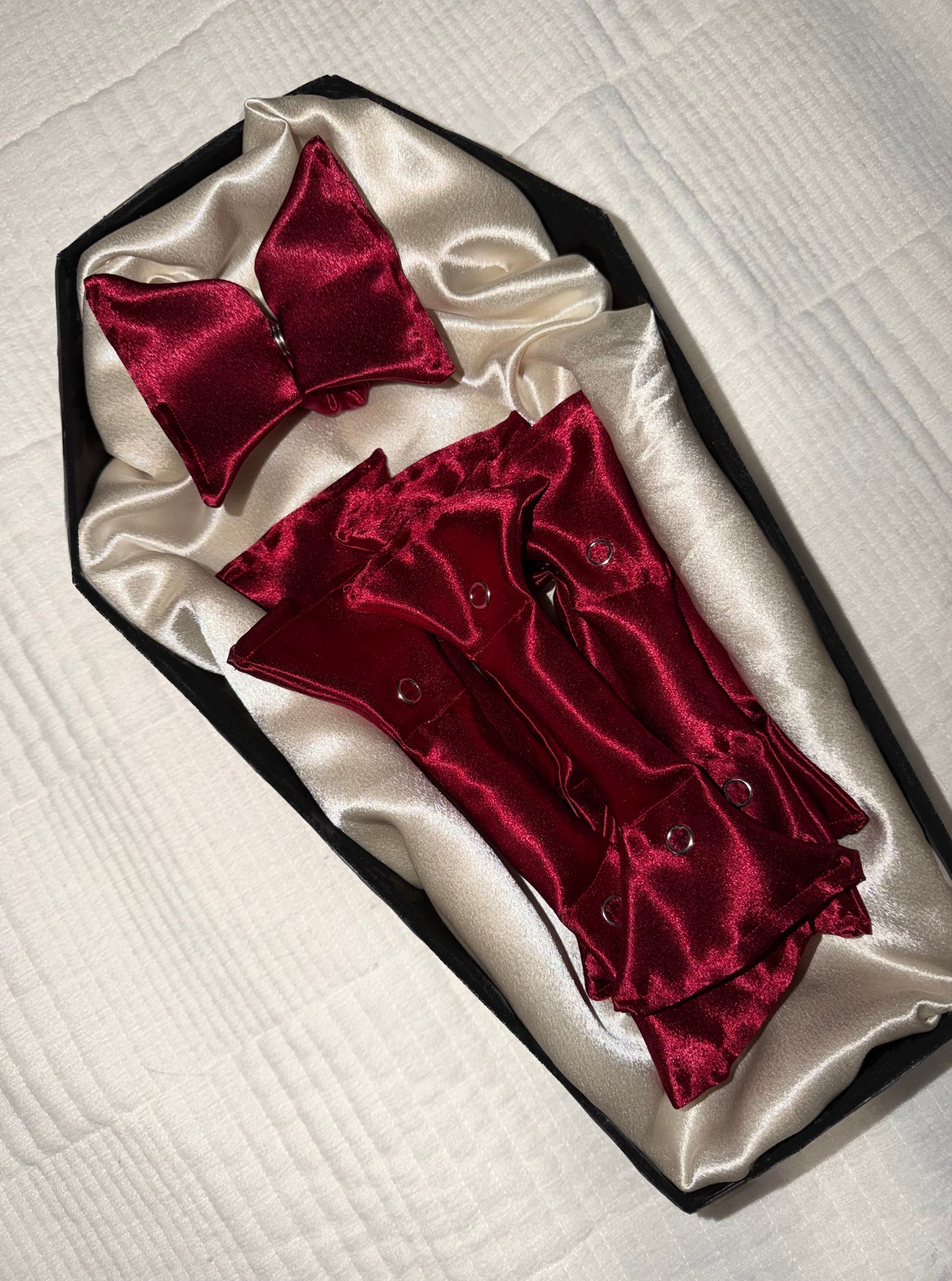 Black Widow Hair Rollers | Heatless Hair Rollers | Red Satin