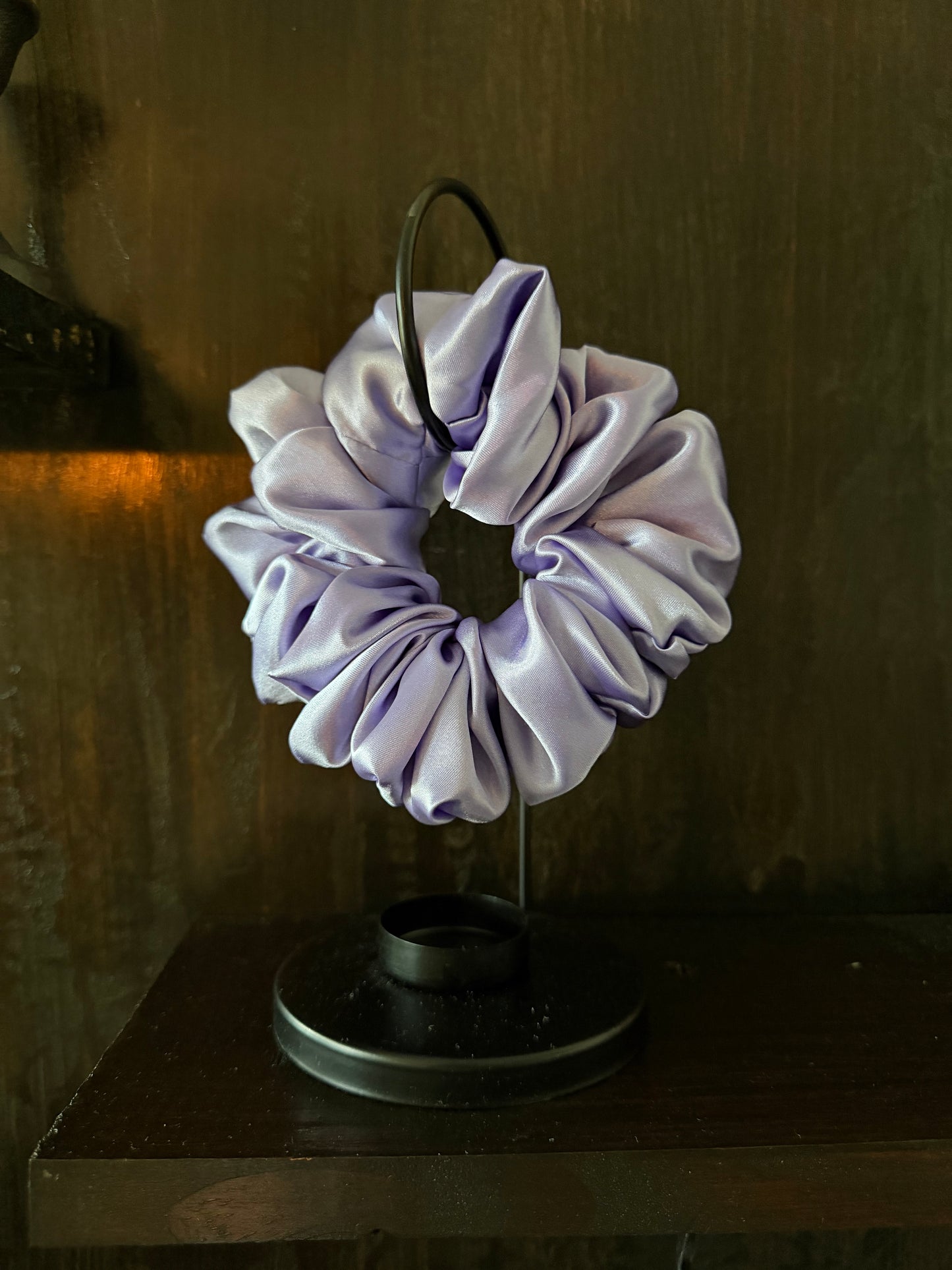 Dramatic Size Handmade Wilted Floral Scrunchie