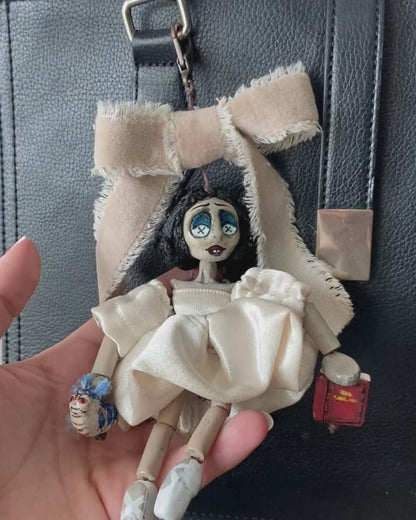 Custom Misfit Doll Keychain | Handmade Bag Charm
